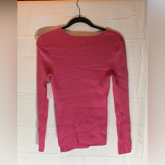 Open Edit Pink Ribbed Sweater size Medium - Picture 2 of 8